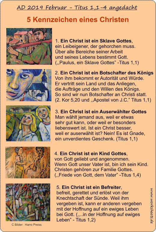 5 Kennzeichen eines Christen