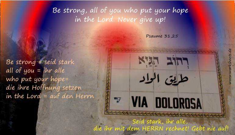 Be strong-Never give up