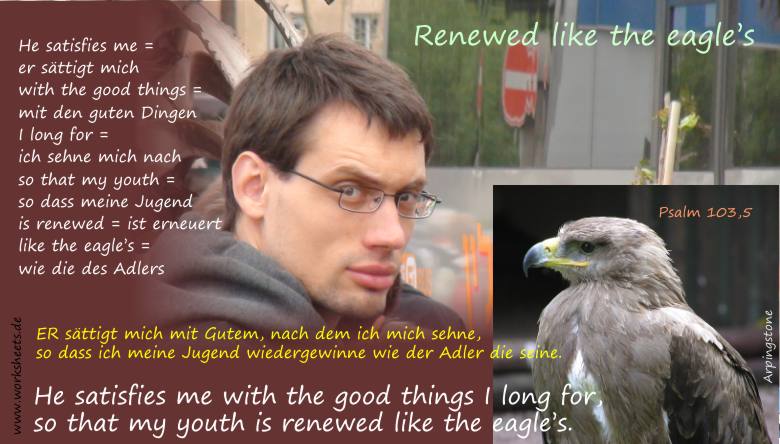 Renewed like the eagle's - Schweben wie ein Adler